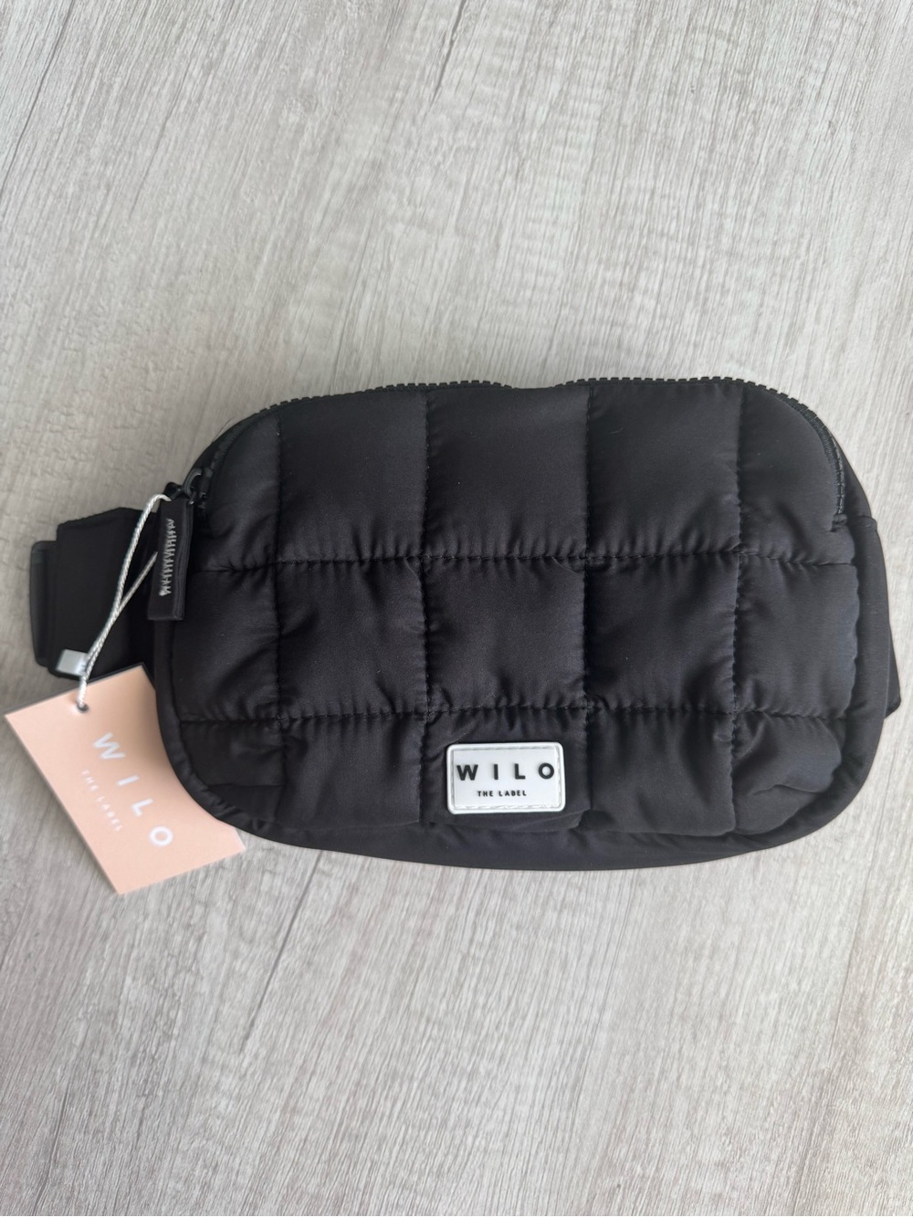 Wilo the Label Square Quilted Belt Bag/Crossbody-Black-NWT 🖤